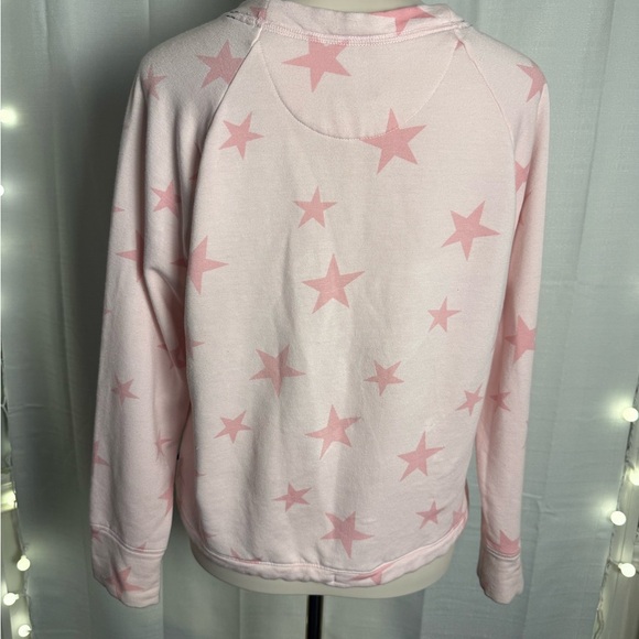 GAP Pink Relaxed Tie Front Sweatshirt - Picture 3 of 6